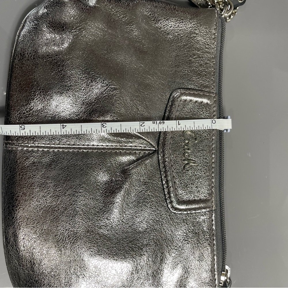 Coach Metallic Silver Wristlet - Picture 9 of 9